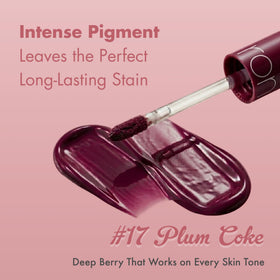 rom&nd glossy texture drop highlighting hydrating, non-sticky finish and shine