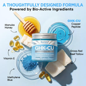 RONKIE applying cream on cheek demonstrating nourishment for dry sensitive skin