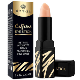 RONKIE eye stick front packaging showing compact solution and travel benefit