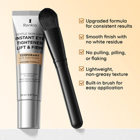 RONKIE in makeup bag lifestyle shot displaying easy layering with cosmetics on the go