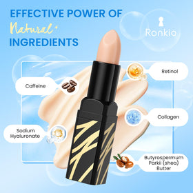 RONKIE open twist mechanism of stick for mess-free application and convenience