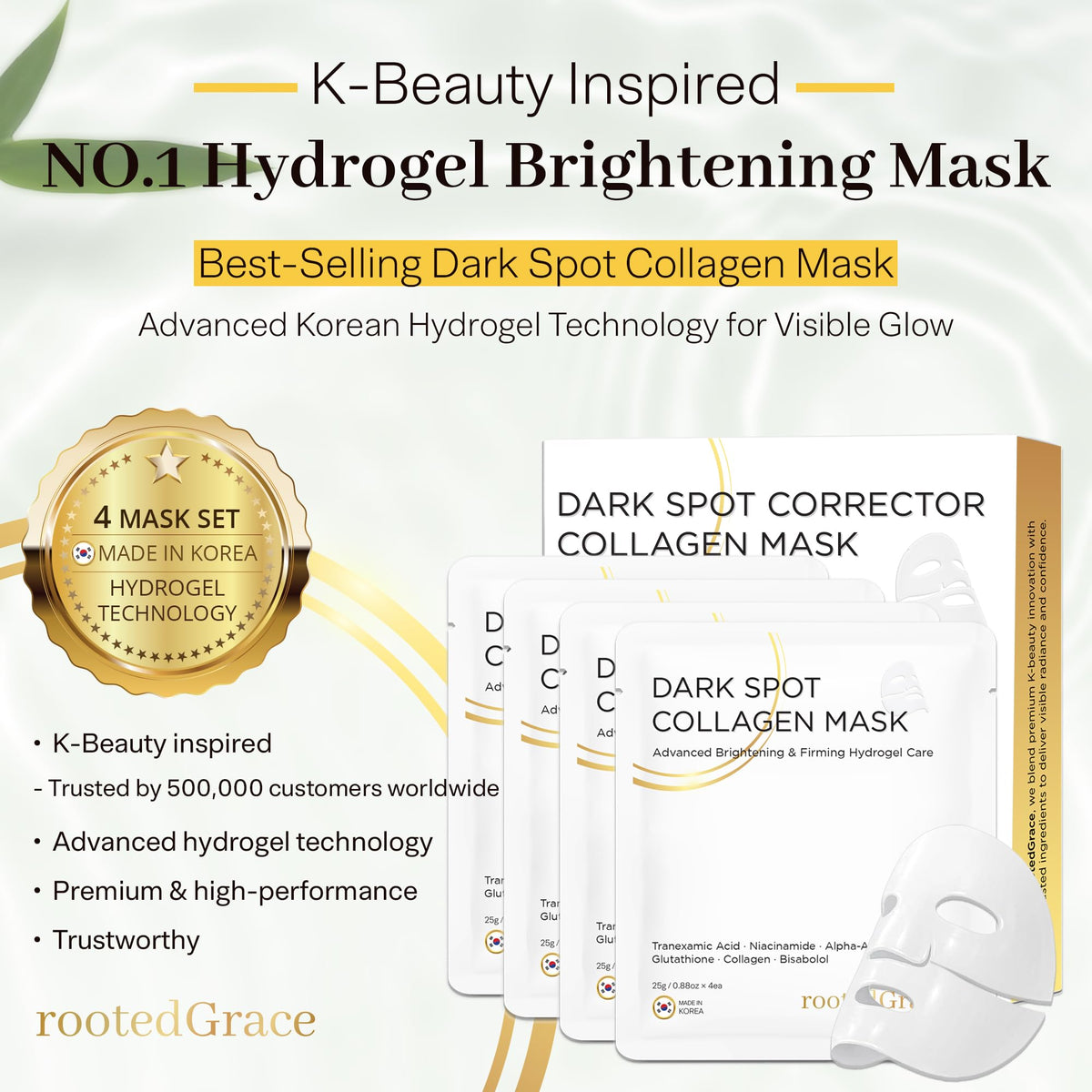 RootedGrace hydrogel texture detail highlighting smooth translucent formula for deep hydration