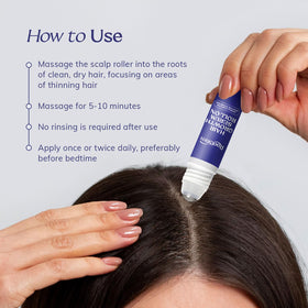 RootStim back label showing ingredients and application directions