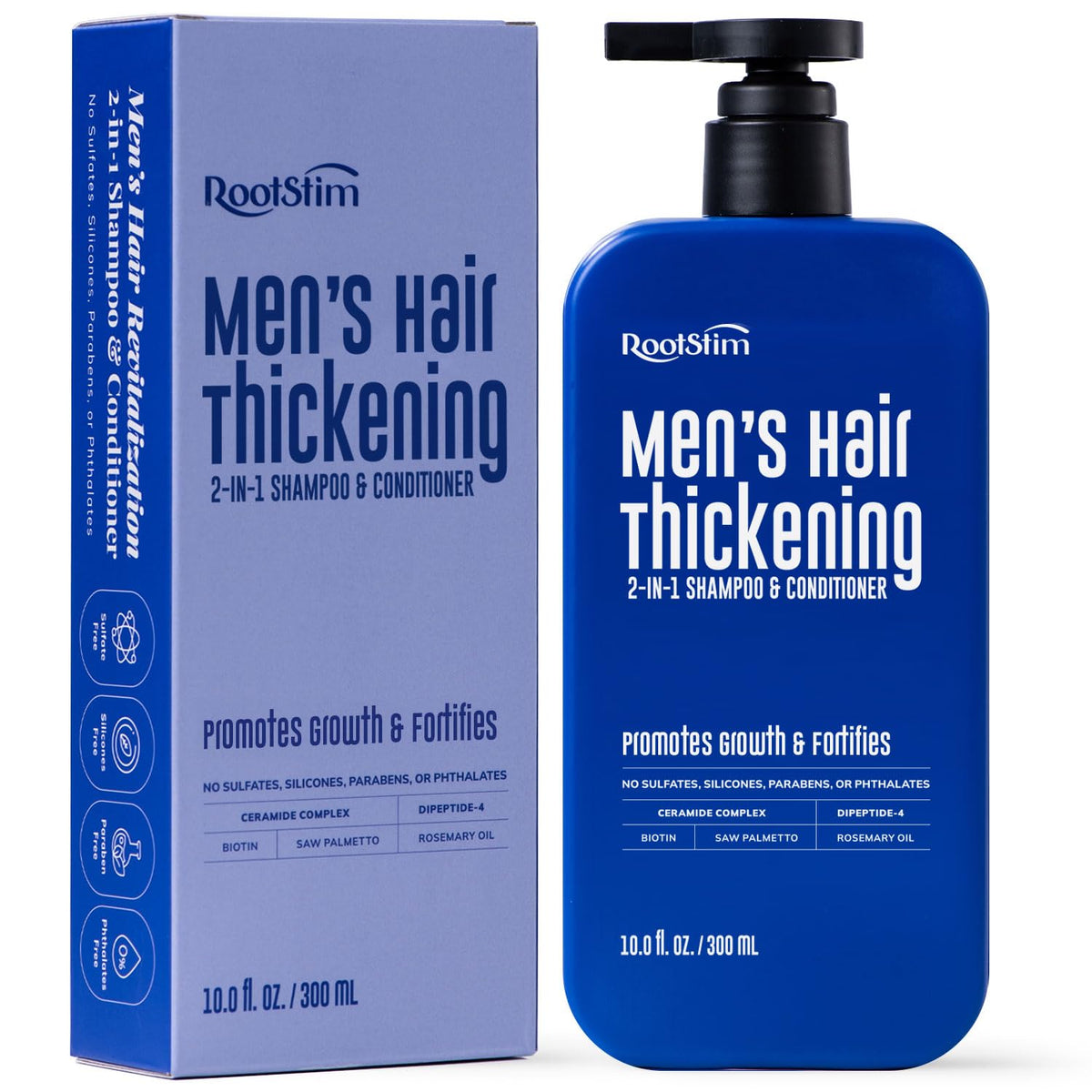 RootStim front label on 10oz bottle showing product name and benefits