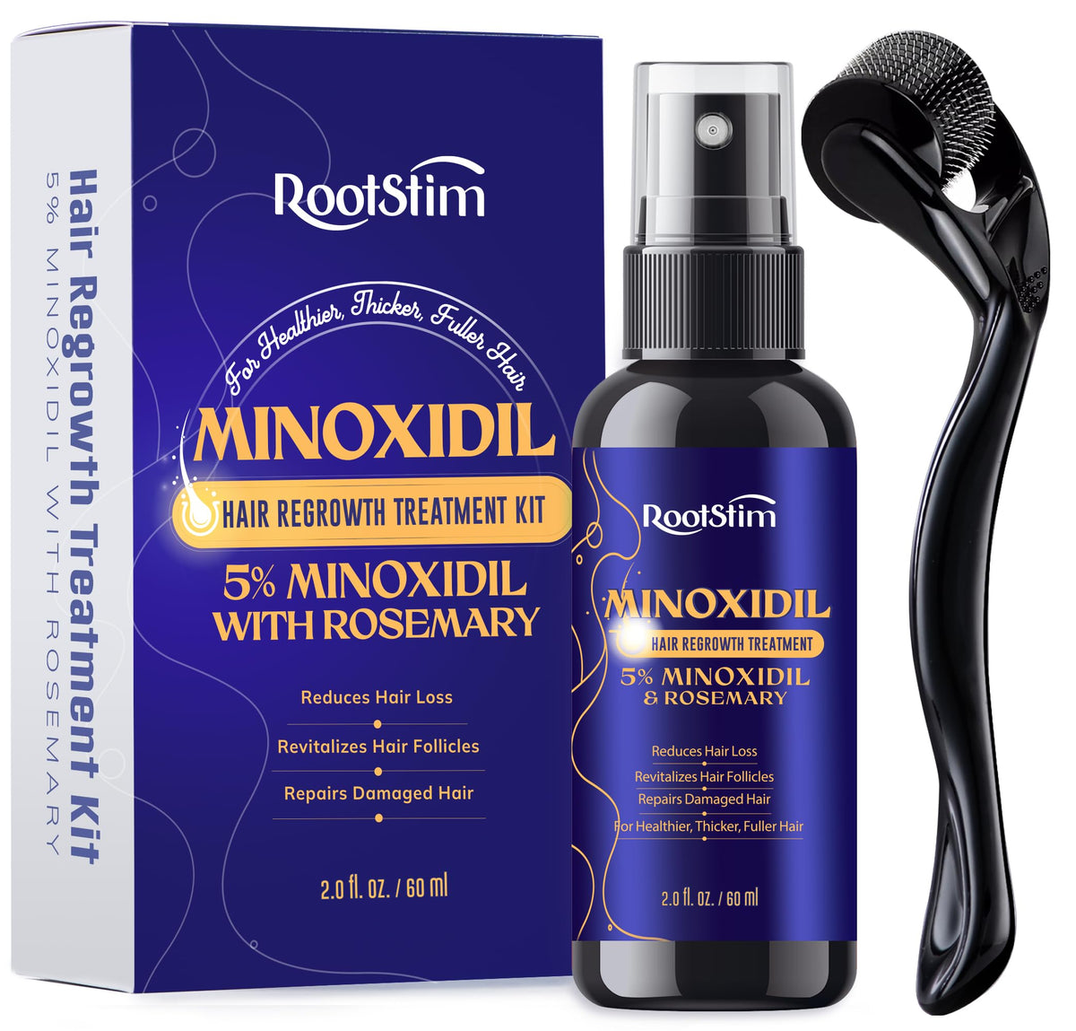 RootStim front packaging showing kit components and benefits