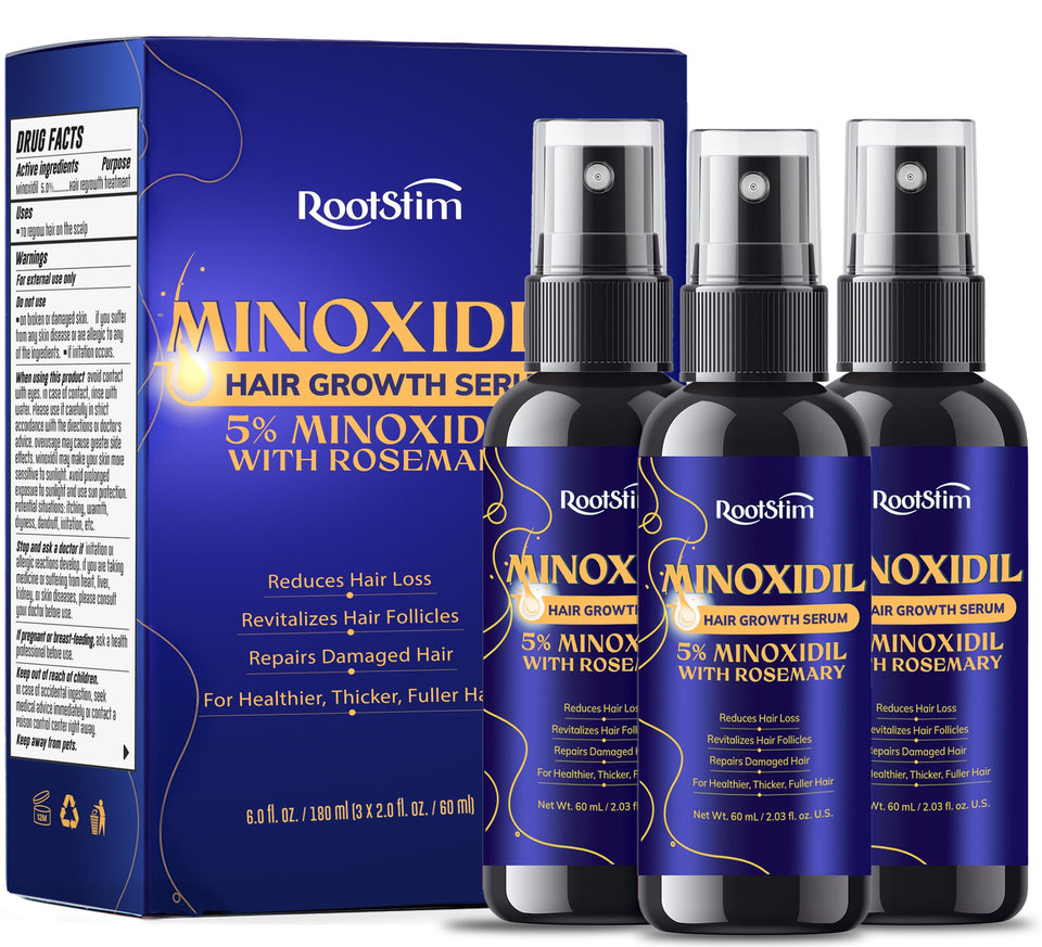 RootStim front packaging showing product name and rosemary benefit