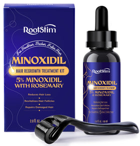 RootStim front packaging showing 2 fl oz kit and branding, conveys clear product identity and trust