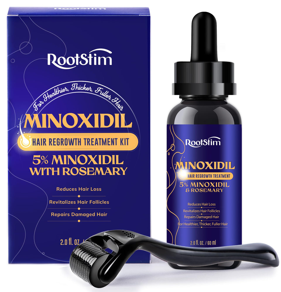 RootStim front packaging showing 2 fl oz kit and branding, conveys clear product identity and trust