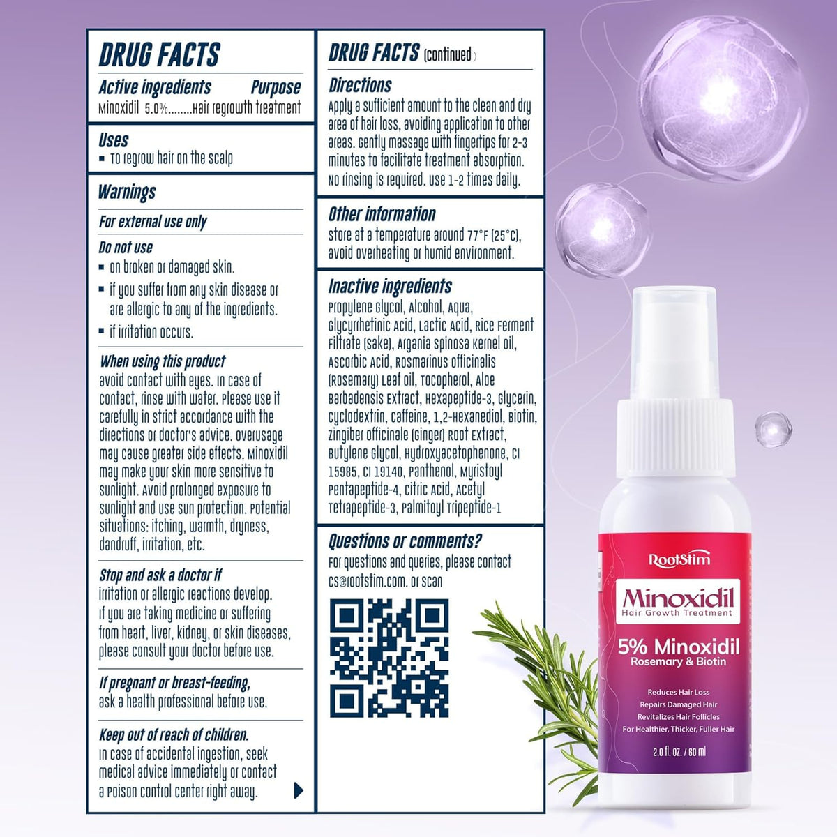 RootStim bottle on bathroom counter in daily routine lifestyle scene benefit