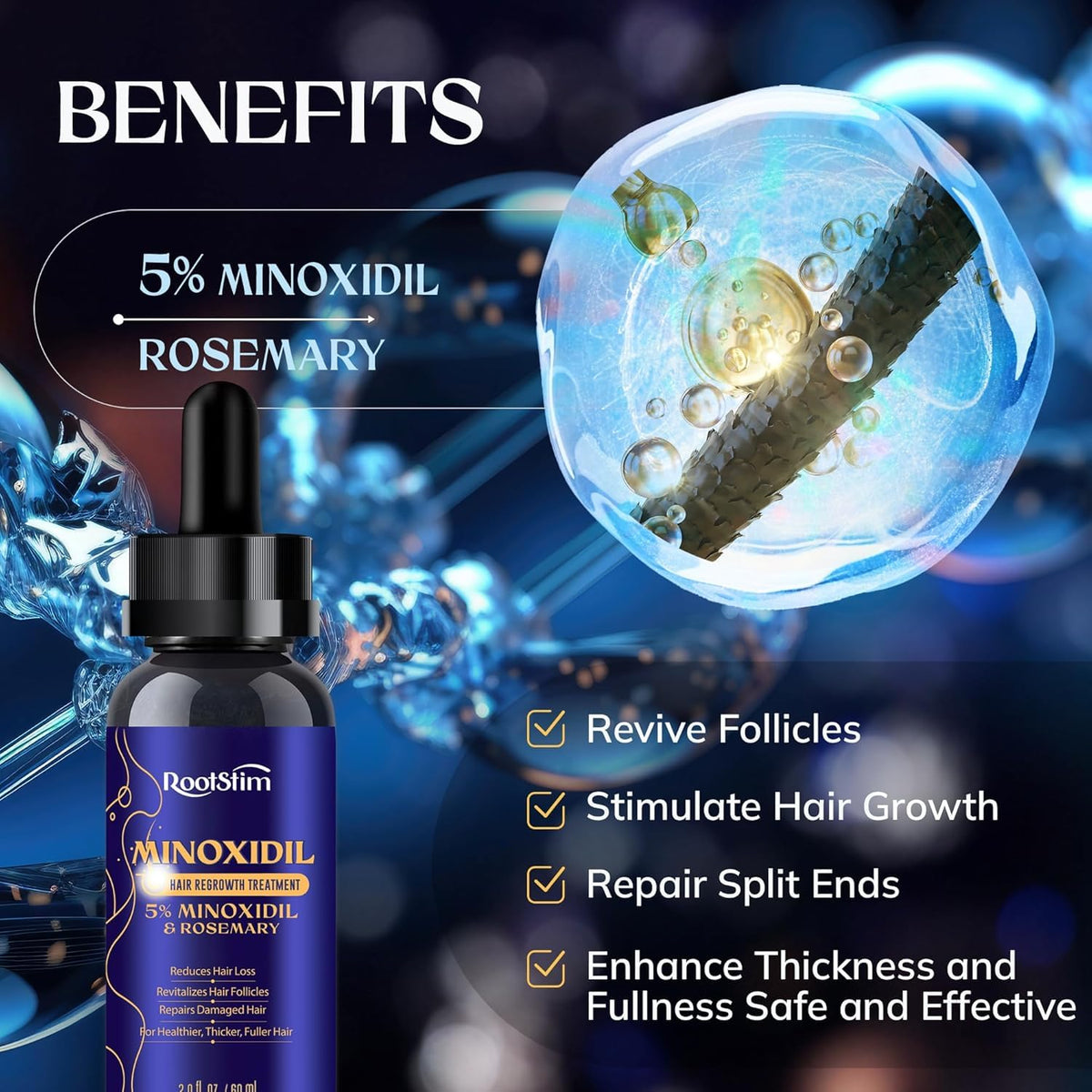RootStim used during bathroom routine showing ease of daily integration and time-saving benefit