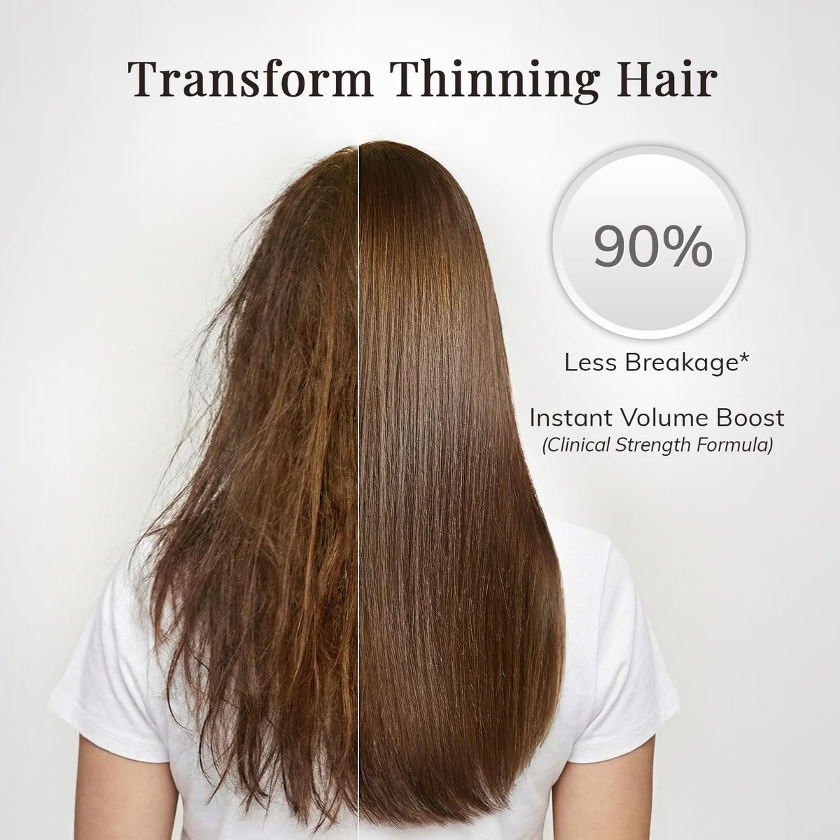 RootStim conditioner creamy texture on fingertip demonstrating spreadability