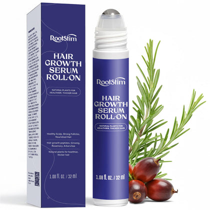 RootStim front packaging showing roll-on bottle and benefits