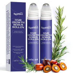 RootStim front packaging showing two roll-on bottles and benefits