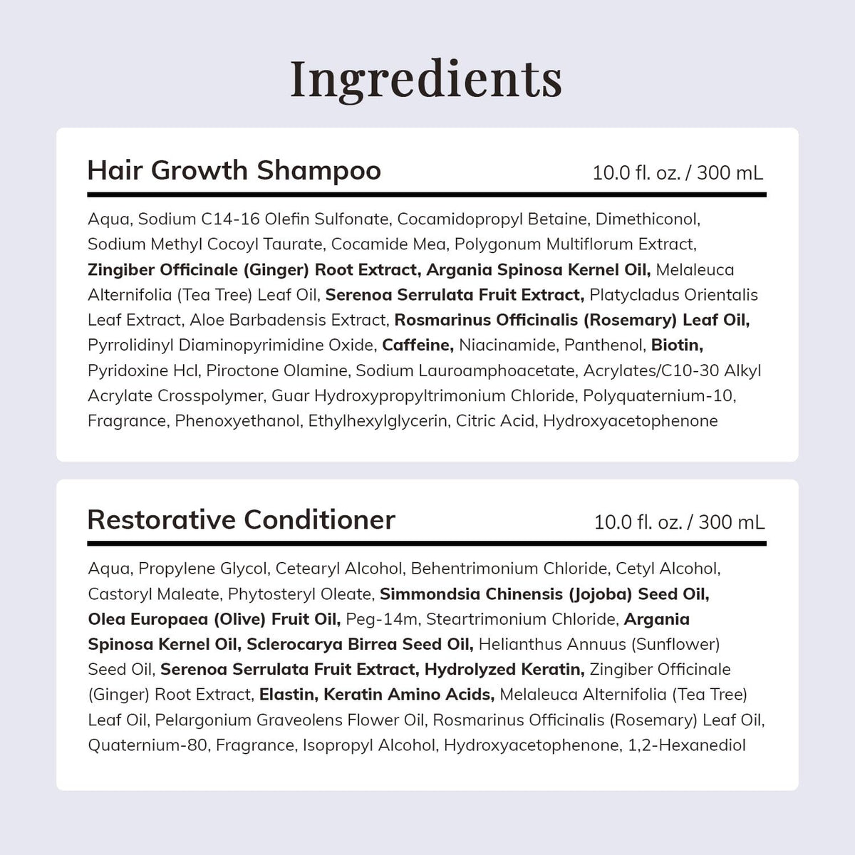 RootStim bottles next to hairbrush showing product size and daily routine convenience