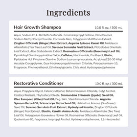 RootStim bottles next to hairbrush showing product size and daily routine convenience