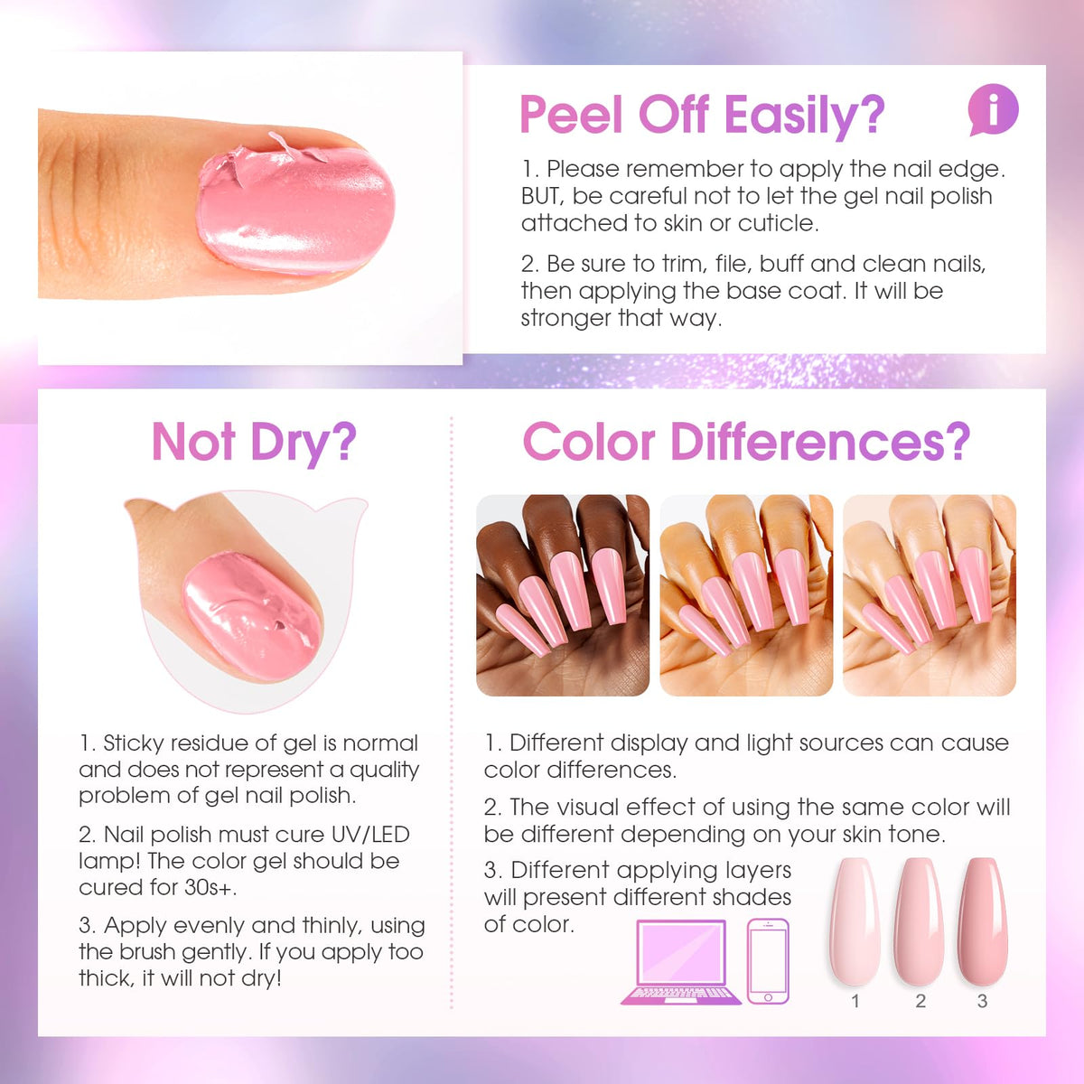 ROSALIND open 8-color set arranged showing full collection options