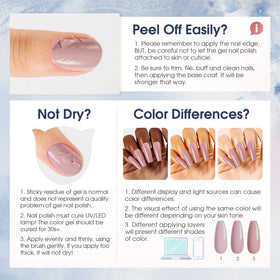 ROSALIND before and after manicure demonstrating long-lasting glossy finish