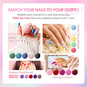 ROSALIND color array flatlay displaying 26 shades for creative choice