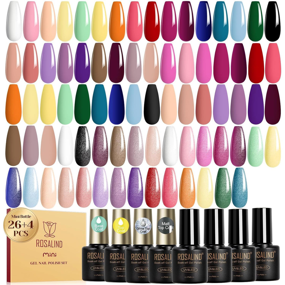 ROSALIND front packaging showing full 30pcs kit and variety benefit