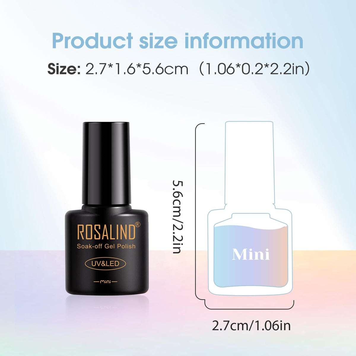 ROSALIND label and ingredients detail clear view for product identification and safety