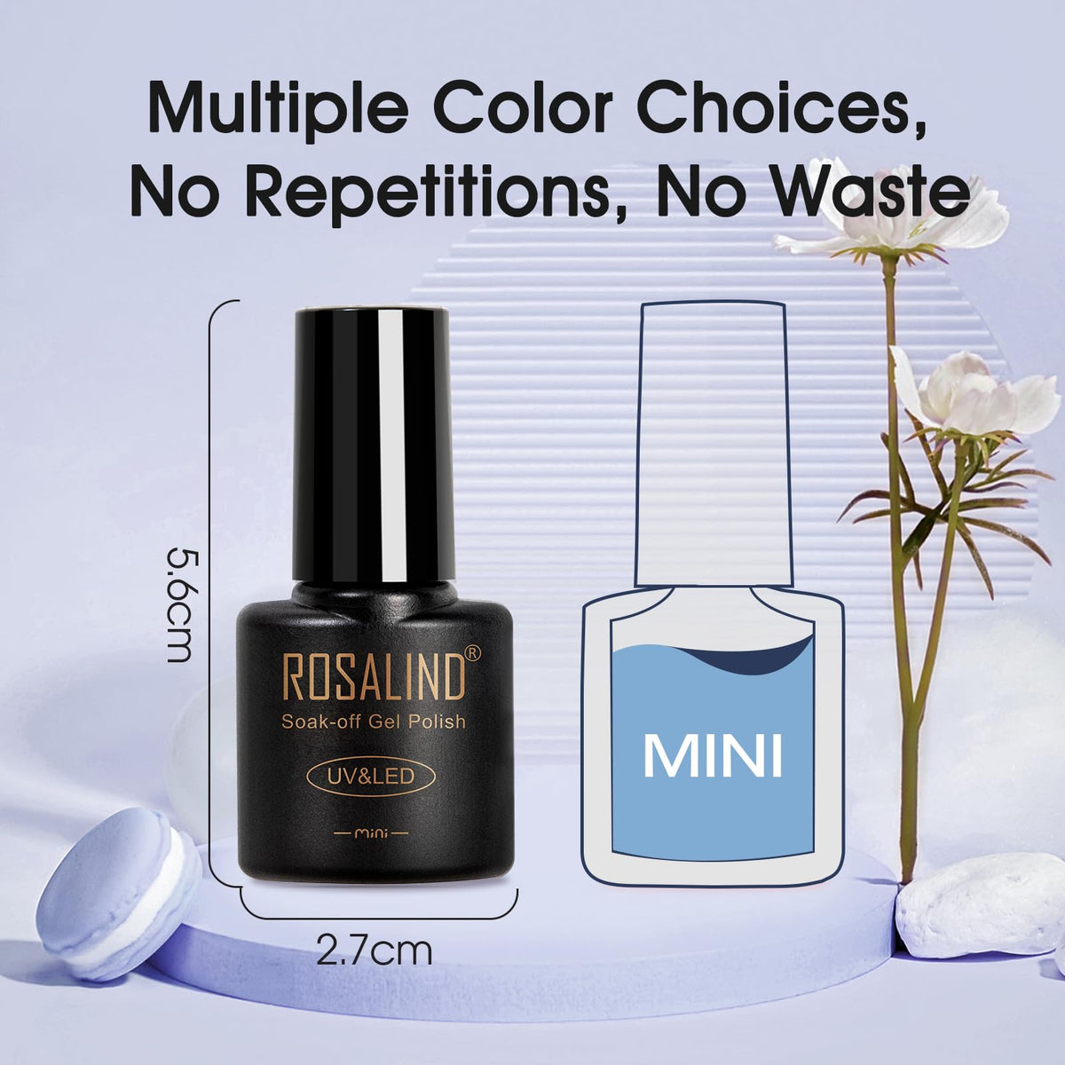 ROSALIND finished manicure lifestyle shot on hands showing salon-style results at home benefit