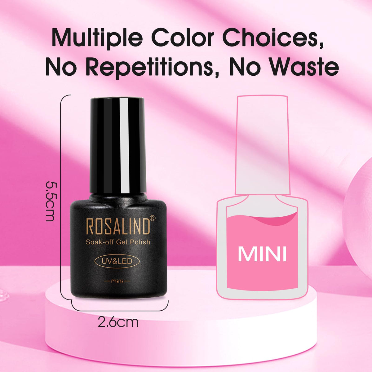 ROSALIND lifestyle party nails displaying durable colorful finished manicure