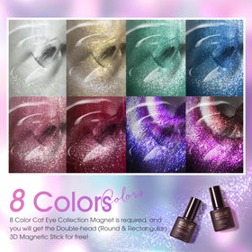 ROSALIND red-purple duochrome swatch showing color shift and impact