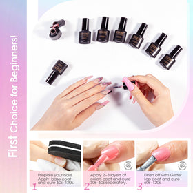 ROSALIND size comparison with hand to show portable 5ml bottles for travel