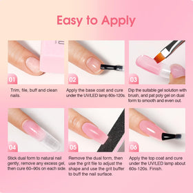 ROSALIND slip solution and brush close-up for smooth gel shaping and control