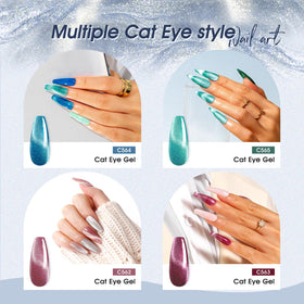 ROSALIND color swatches on a nail wheel illustrating varied finishes and easy selection benefit