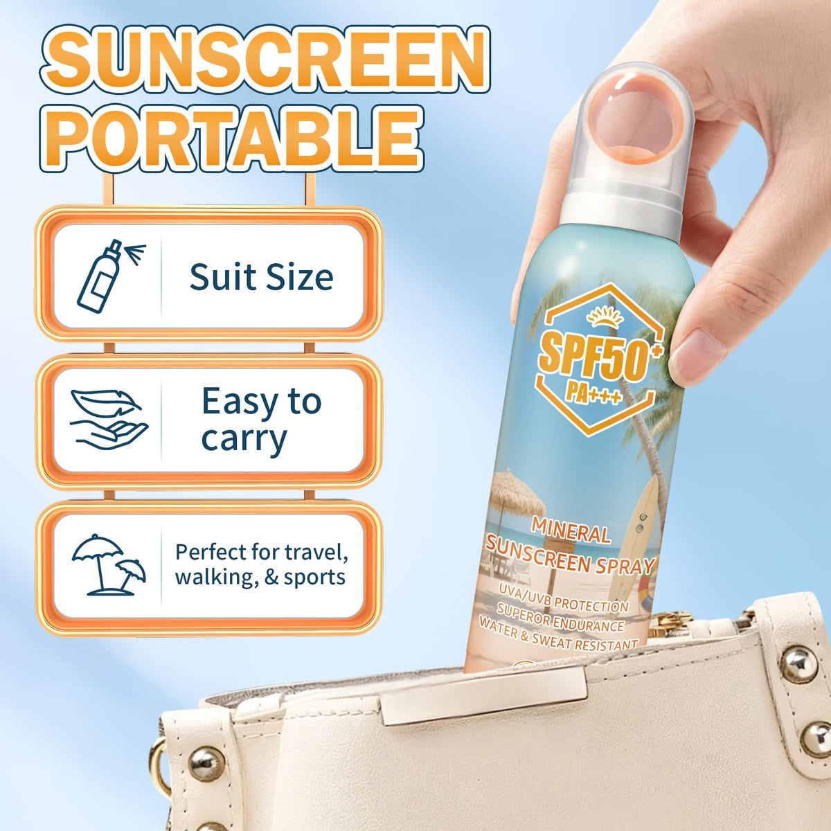 Rosawee product label close-up highlighting mineral SPF 50 ingredients