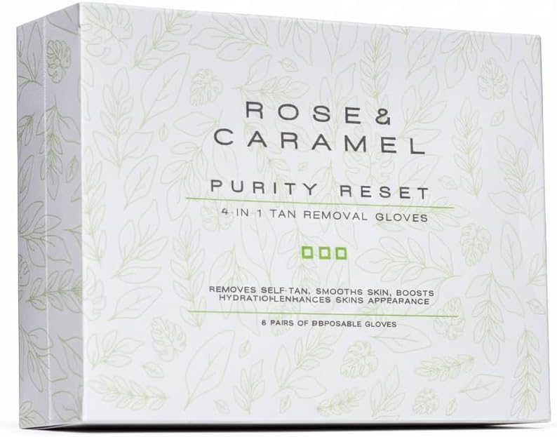 Rose & Caramel front packaging showing six pairs and benefits
