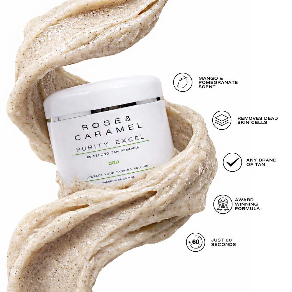 Rose & Caramel gel texture close-up revealing smooth exfoliating consistency