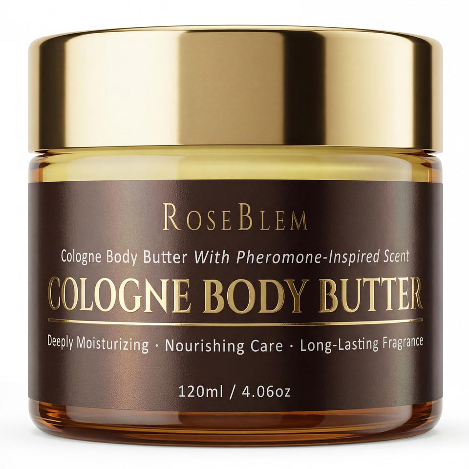 Roseblem jar front label showing product name and scent benefits