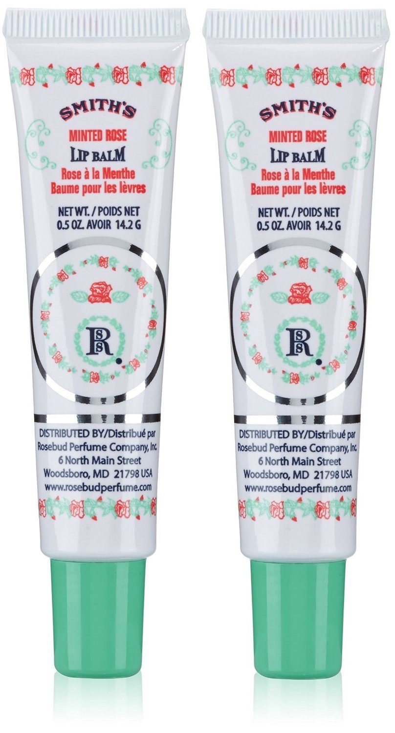 Rosebud Perfume Co. tube front view showing label and compact packaging benefit