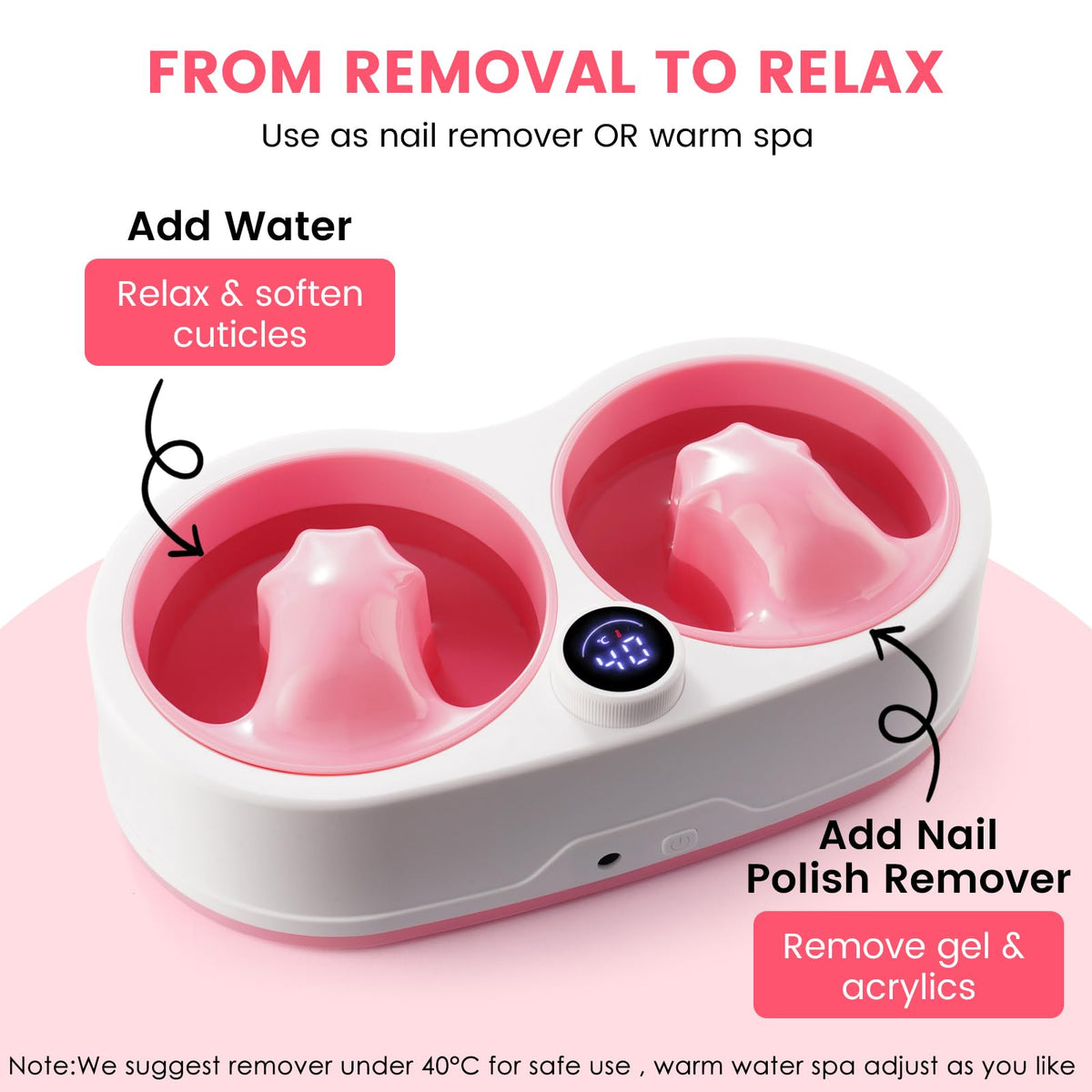 Rosiour close-up of contoured bowl interior for ergonomic finger support