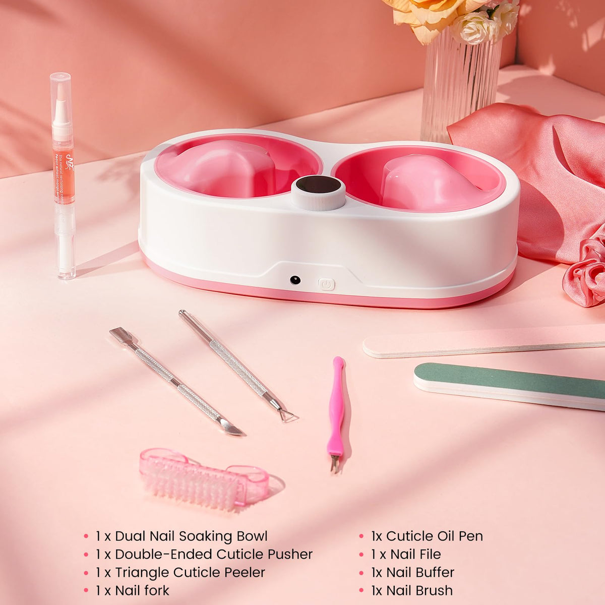Rosiour device on salon table portraying professional, comfortable treatment