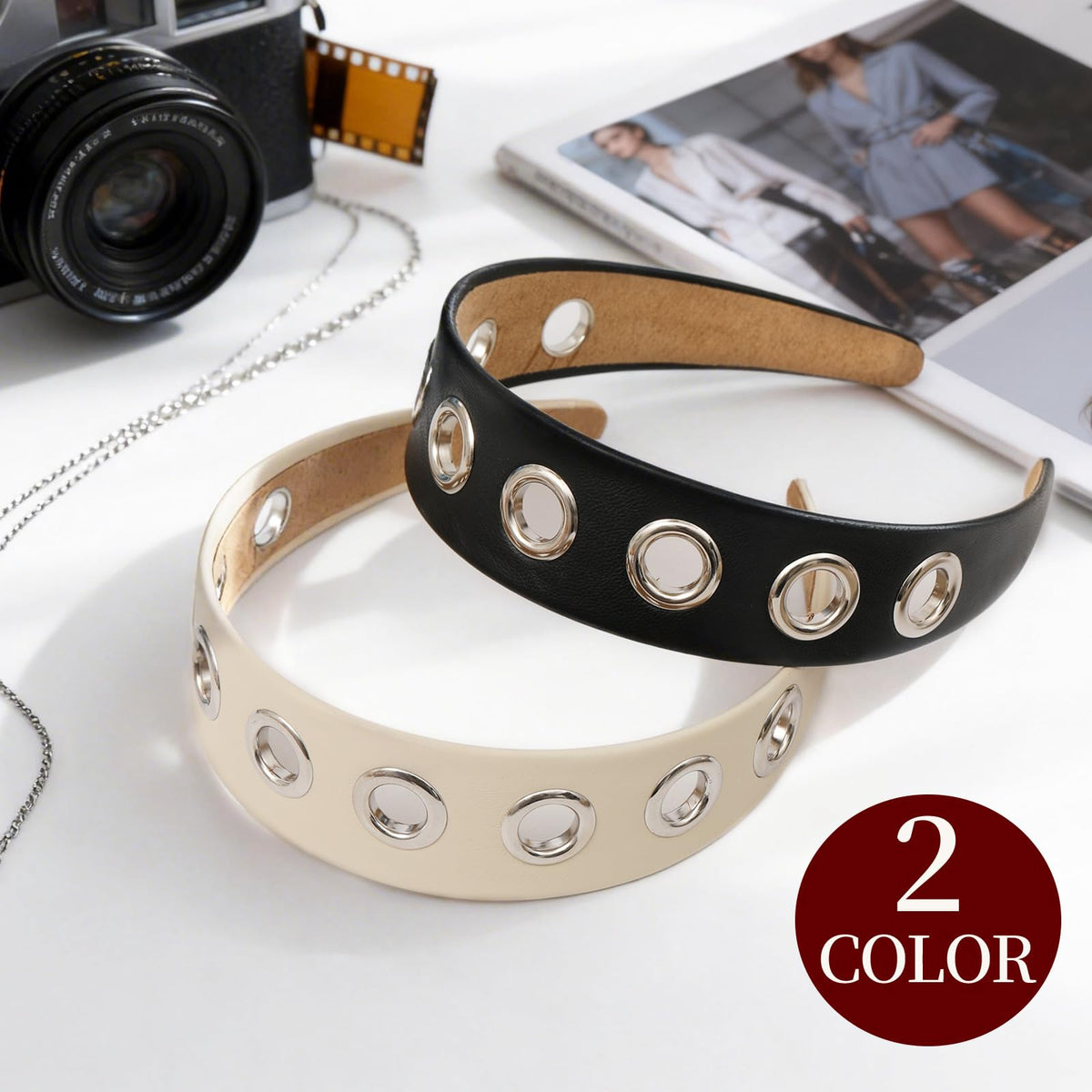 Rosivyphan headband styled with streetwear outfit illustrating fashion-forward accessory