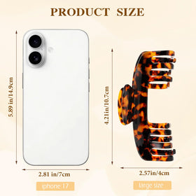 Rosivyphan side profile of open-frame clip, hat-friendly low-bulk benefit