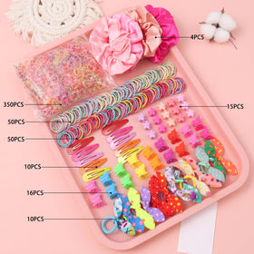 Rosvia butterfly and mini flower clips detail, decorative accents that hold hair neatly