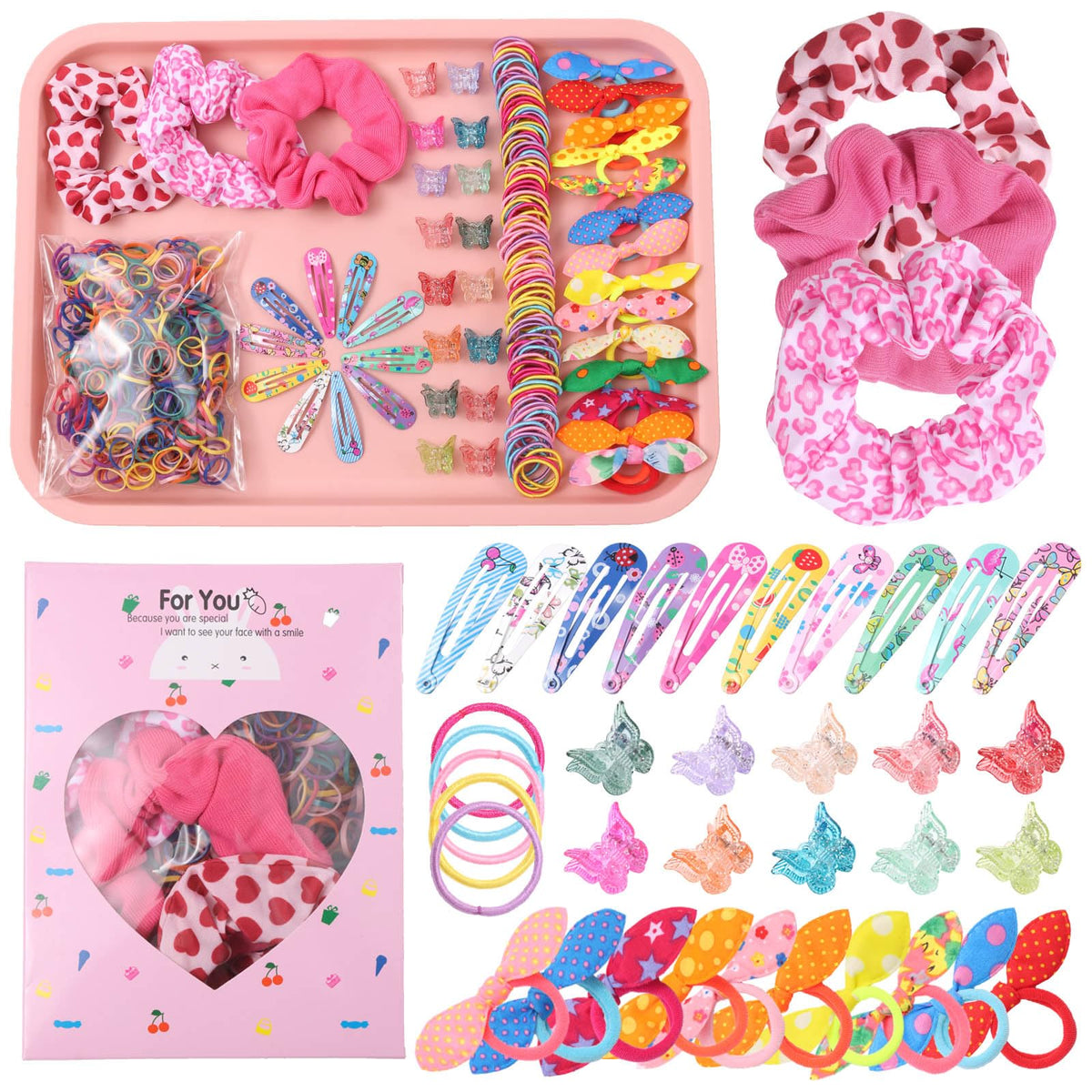 Rosvia front box packaging showing full accessory assortment and gift-ready design