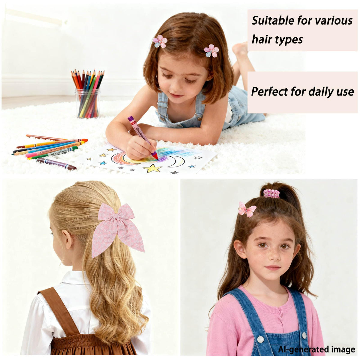 Rosvia mini crystal flower claw detail sparkling and securing small sections