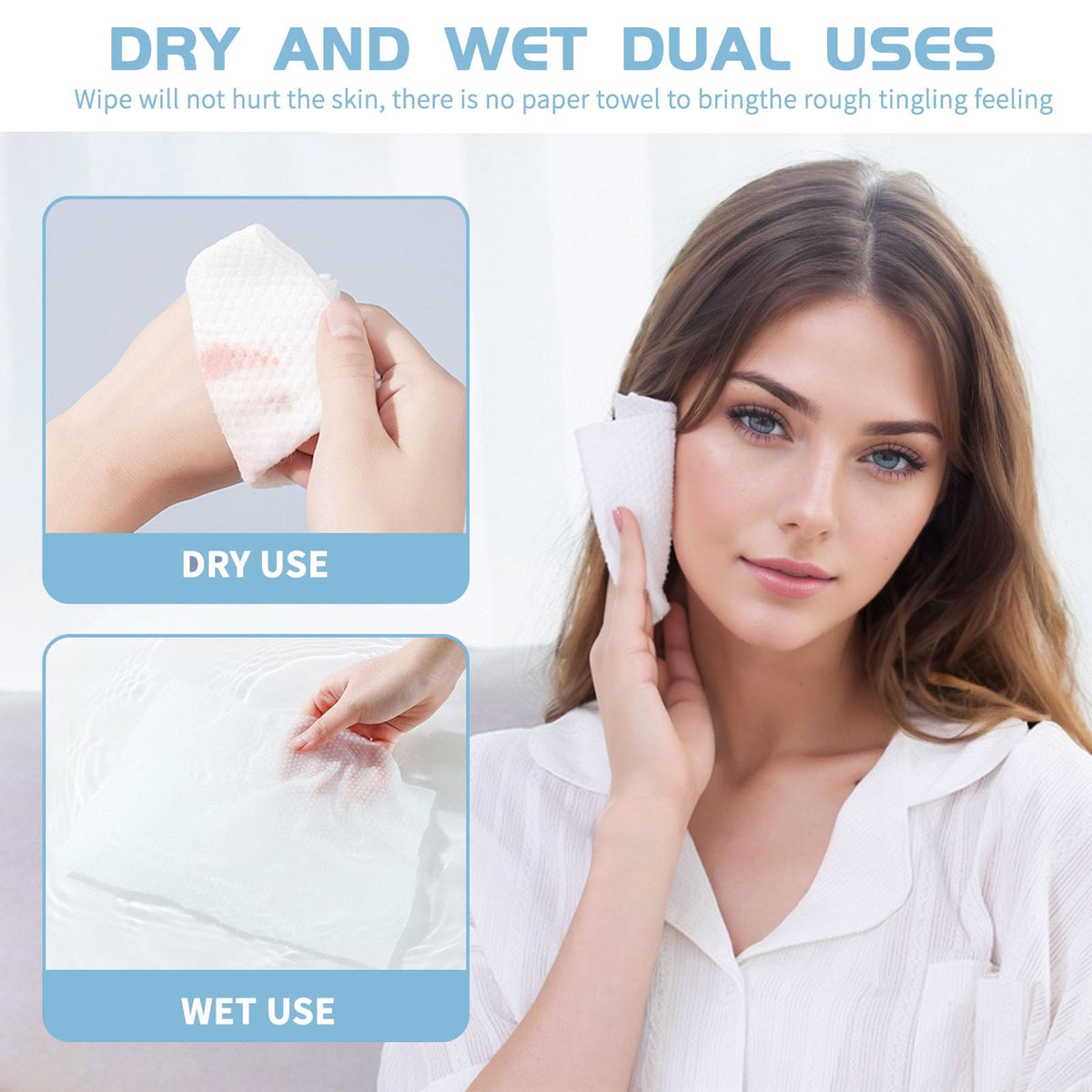 Rouceyxin single cotton sheet closeup displaying soft edges and lint-free finish