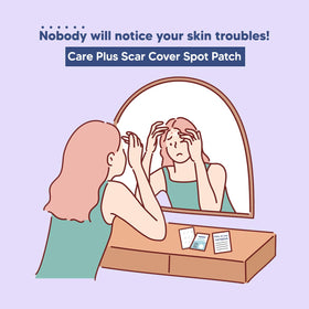 ROUND A’ROUND pocket pack on table, convenient travel-friendly blemish care
