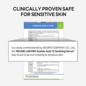 ROUND LAB drop of serum on hand demonstrating absorbency and hydrating action