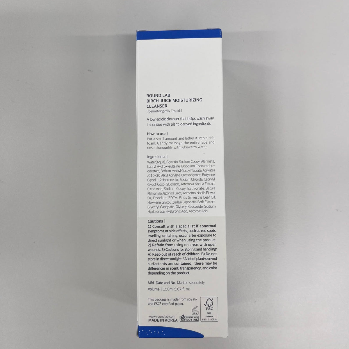 ROUND LAB product staged in bathroom setting suggesting daily routine use