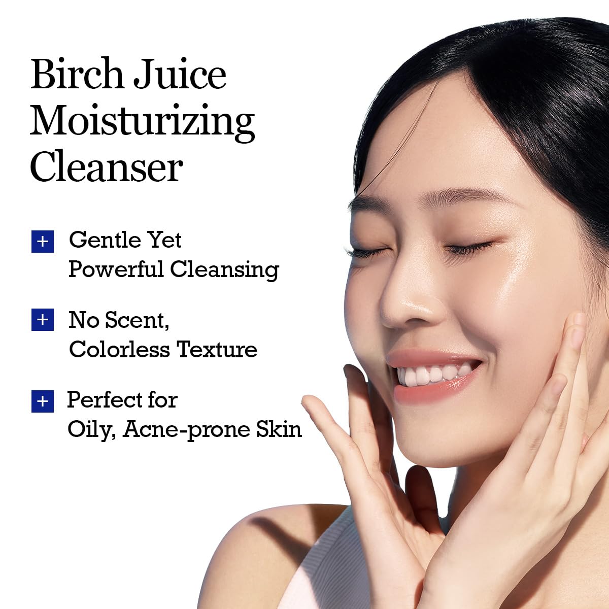 ROUND LAB creamy foam on hand demonstrating effective yet soft lather