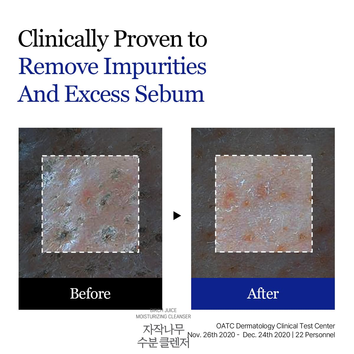 ROUND LAB cleanser splashing with water showing rinsable hydration benefit