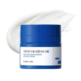 ROUND LAB front jar shot showing packaging and clear moisturizing benefit