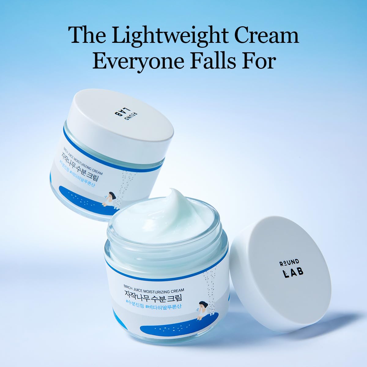 ROUND LAB close-up moisture capsules releasing hydration visibly